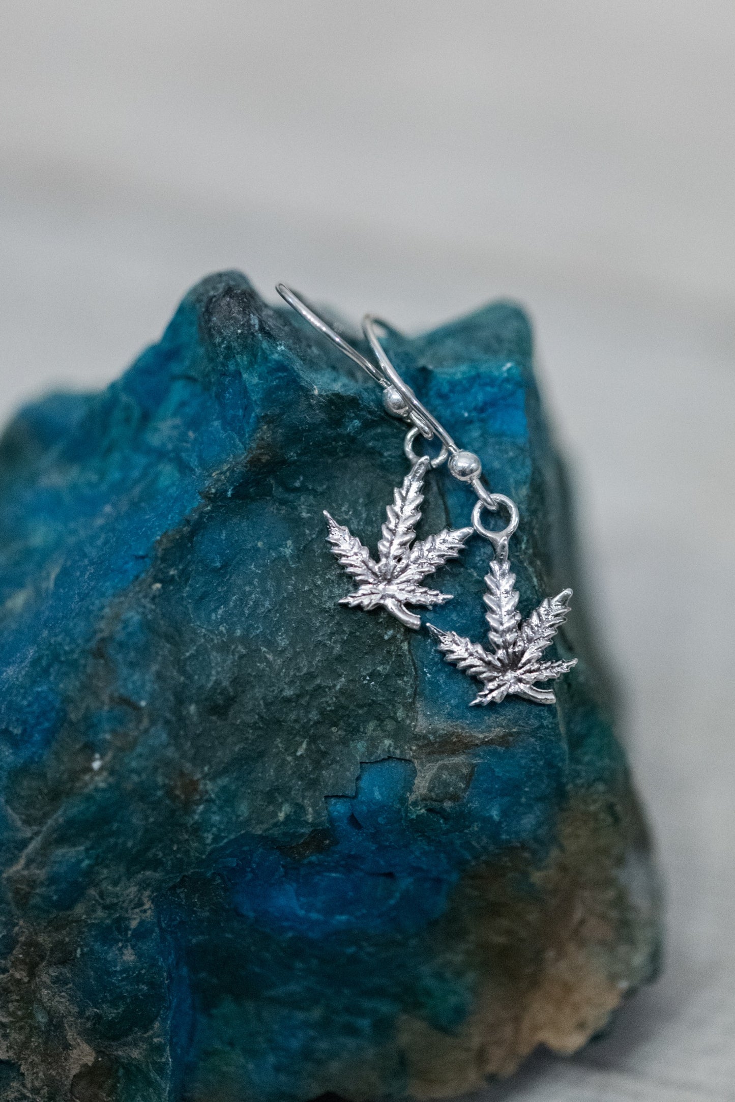 Thea Leaf Drop Earrings