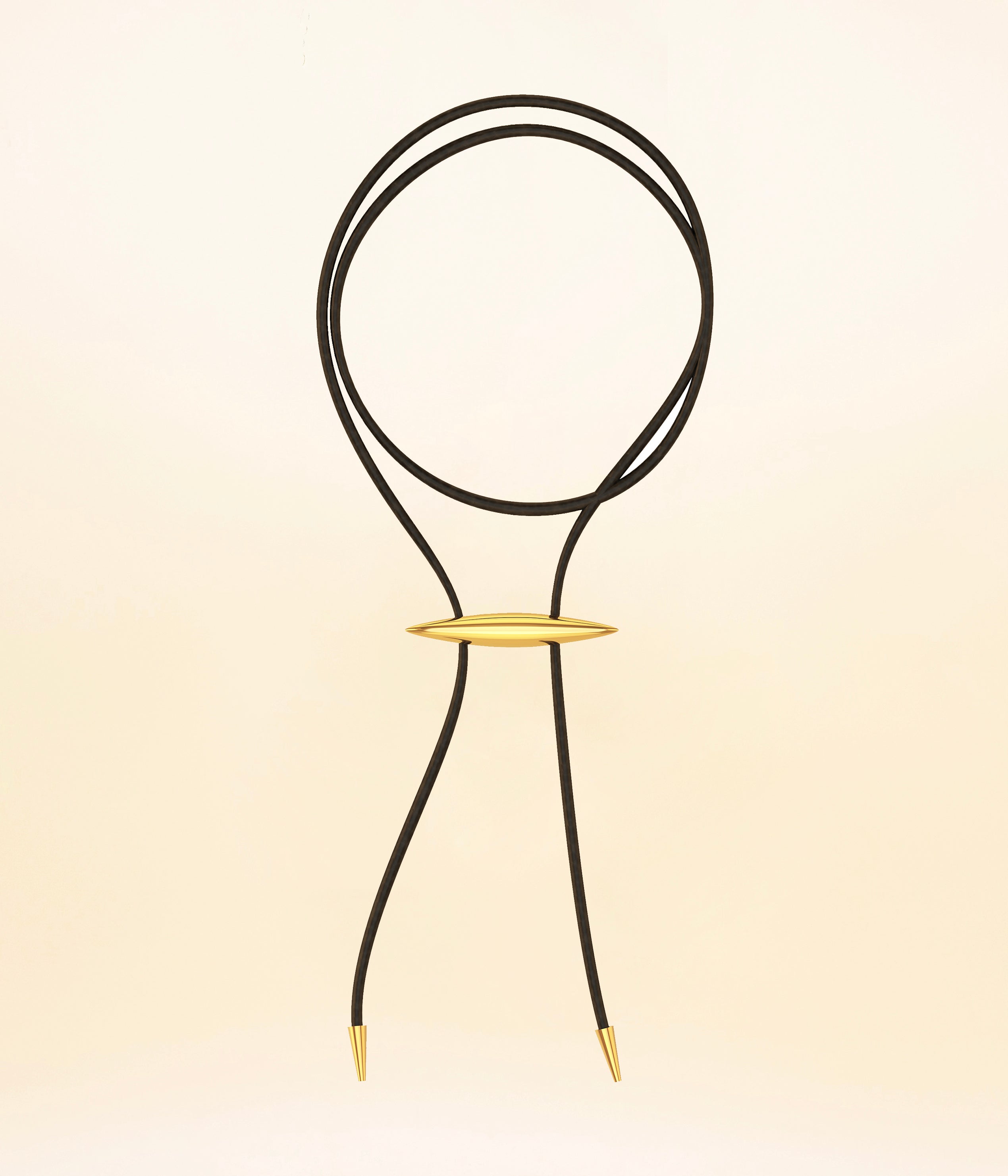 Elongated Bolo Necklace