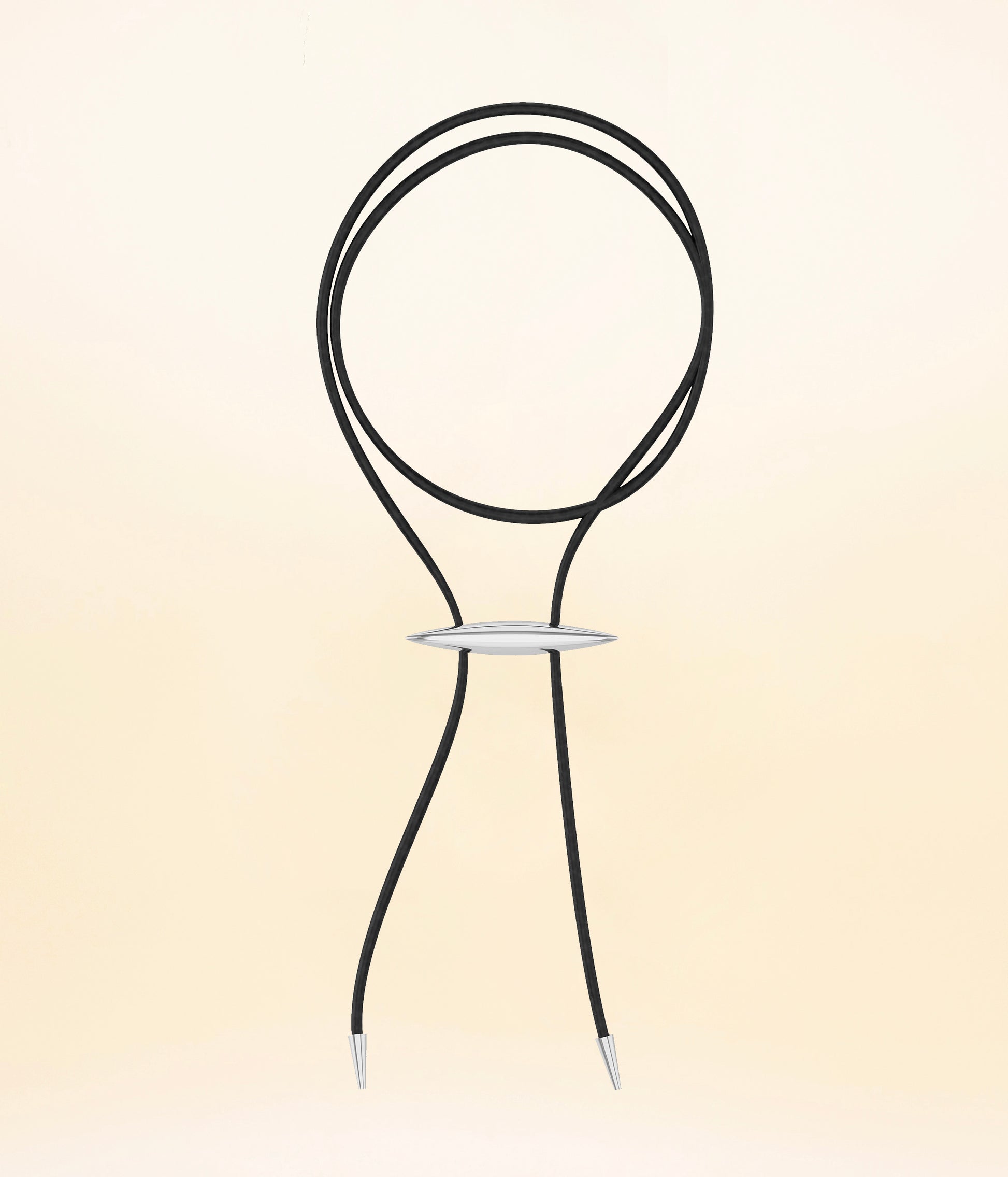 Elongated Bolo Necklace
