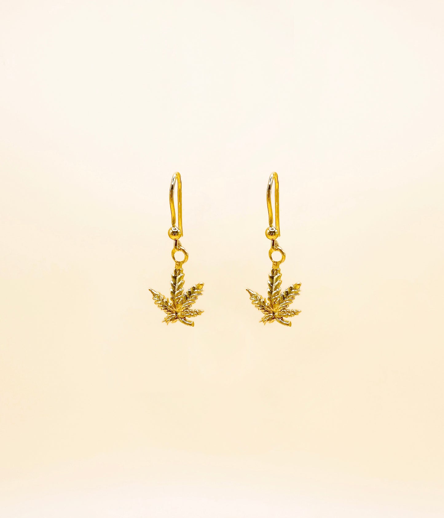 Thea Leaf Drop Earrings