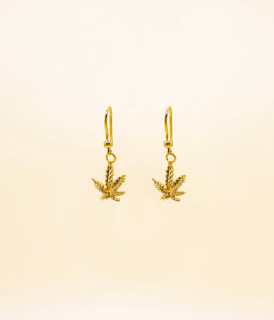 Thea Leaf Drop Earrings
