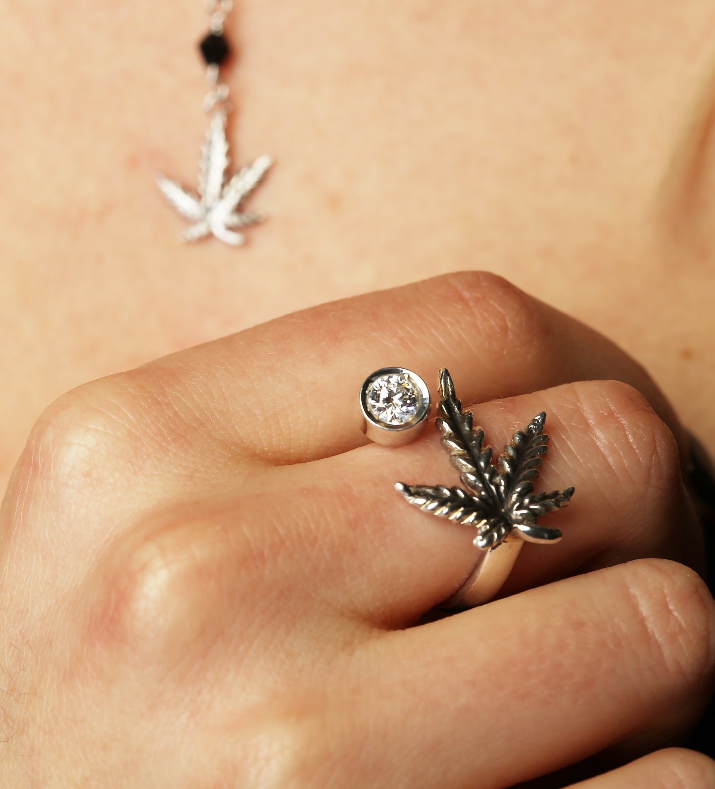 Thea Leaf Ring