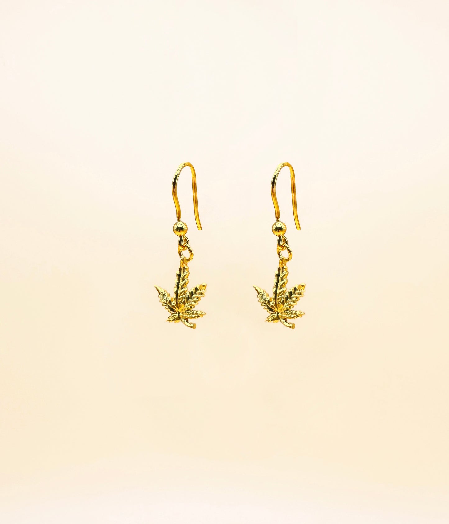 Thea Leaf Drop Earrings