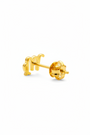 Gold Virgo zodiac sign on a white background
